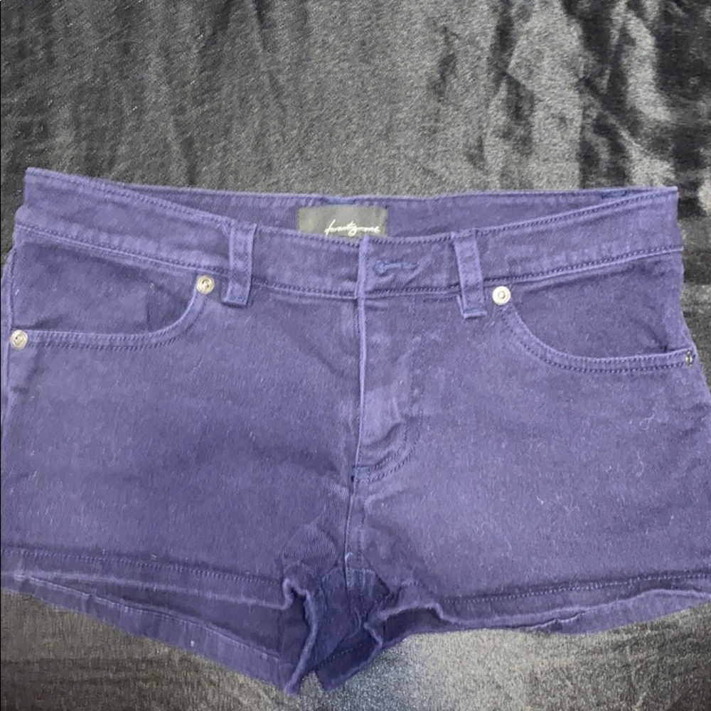 Forever 21 purple denim shorts